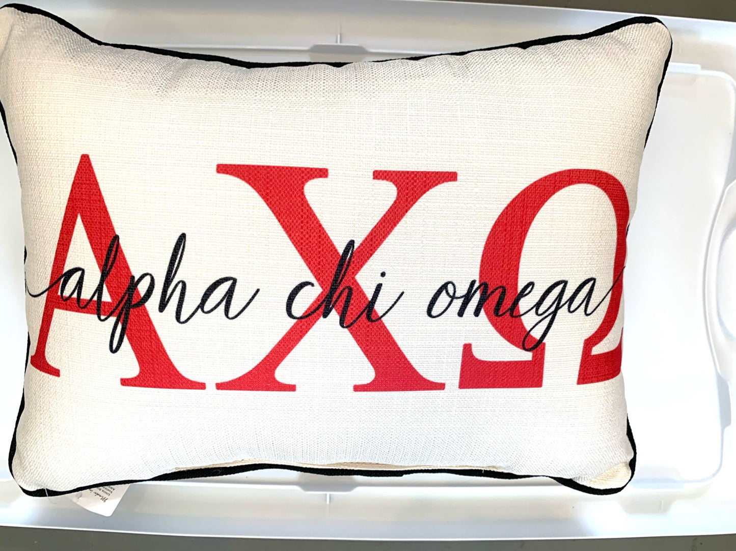 Sorority Letter Overlap Pillow