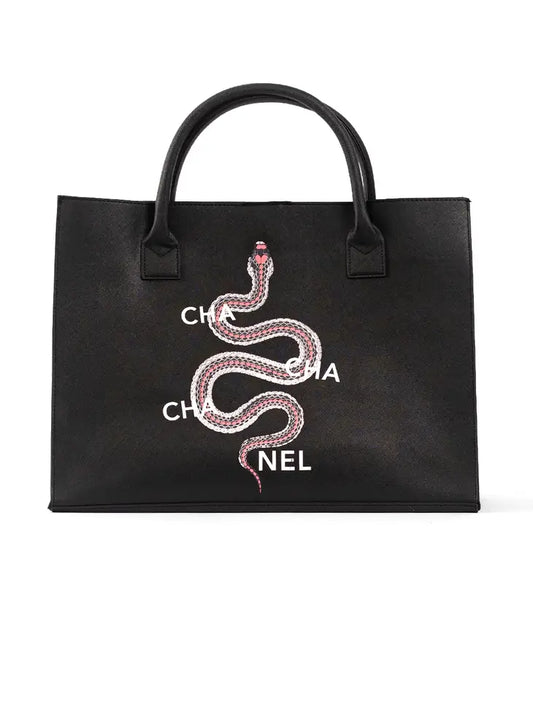 Luxe Cha Cha Eden Snake Tote