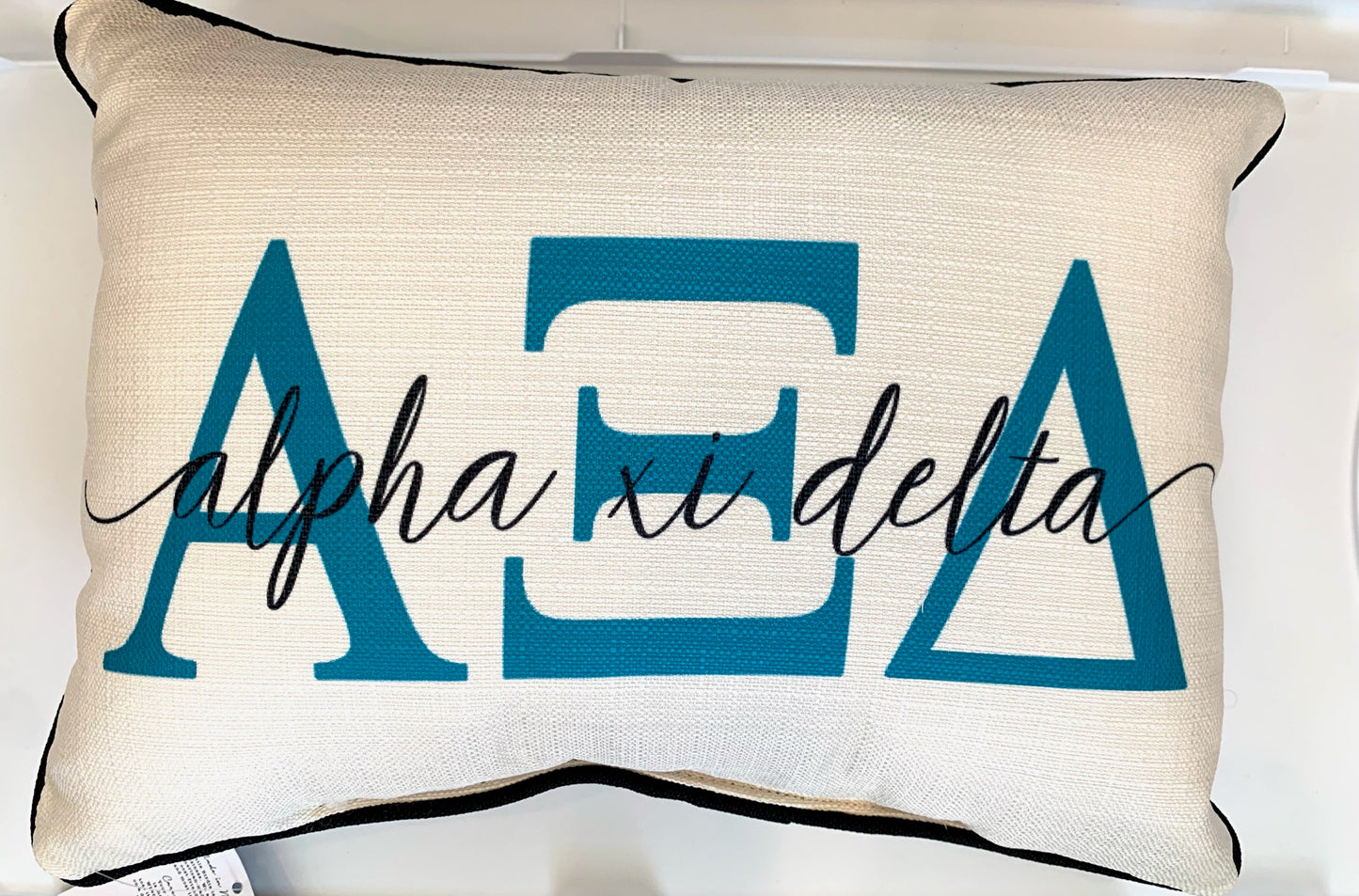 Sorority Letter Overlap Pillow