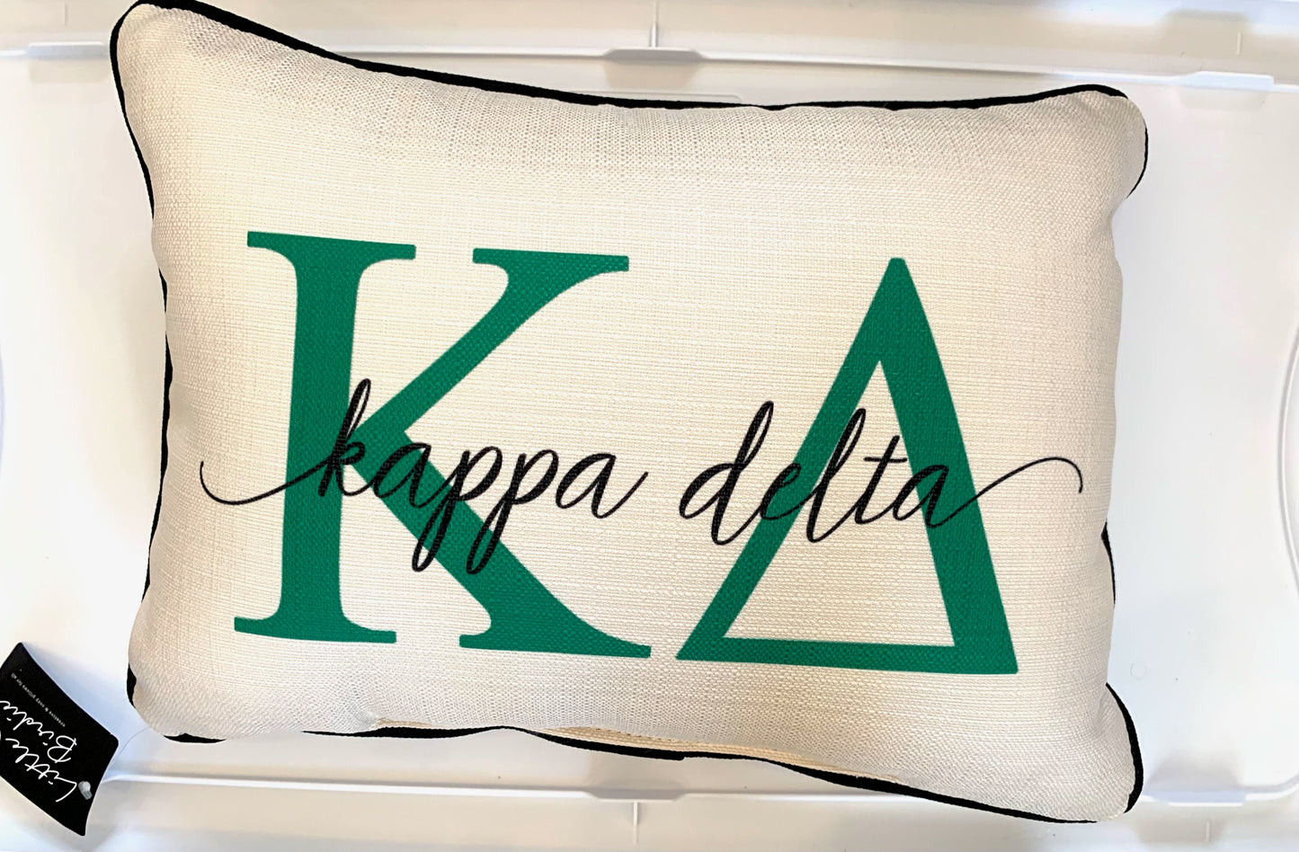 Sorority Letter Overlap Pillow