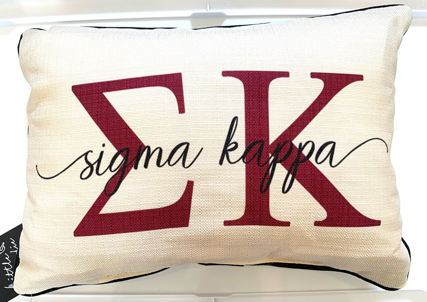 Sorority Letter Overlap Pillow