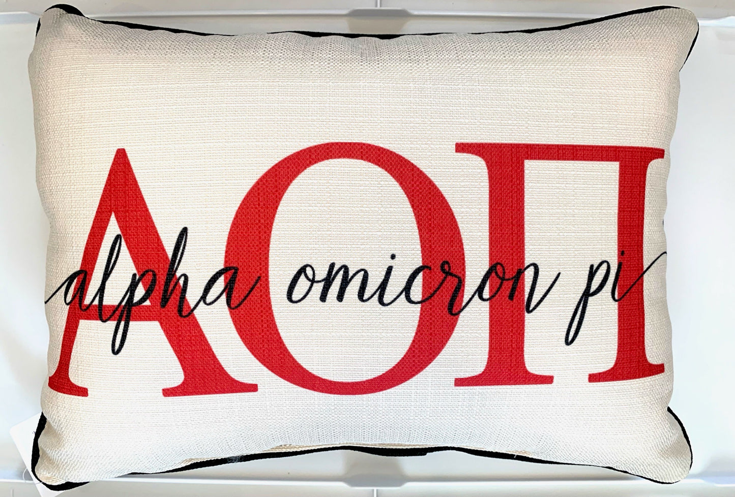 Sorority Letter Overlap Pillow