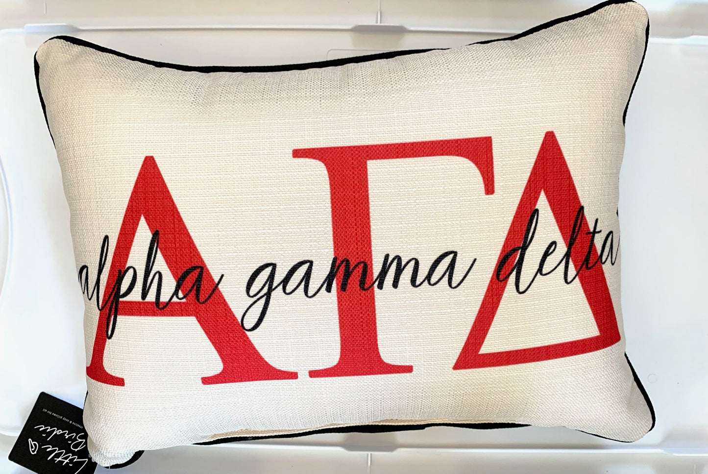 Sorority Letter Overlap Pillow