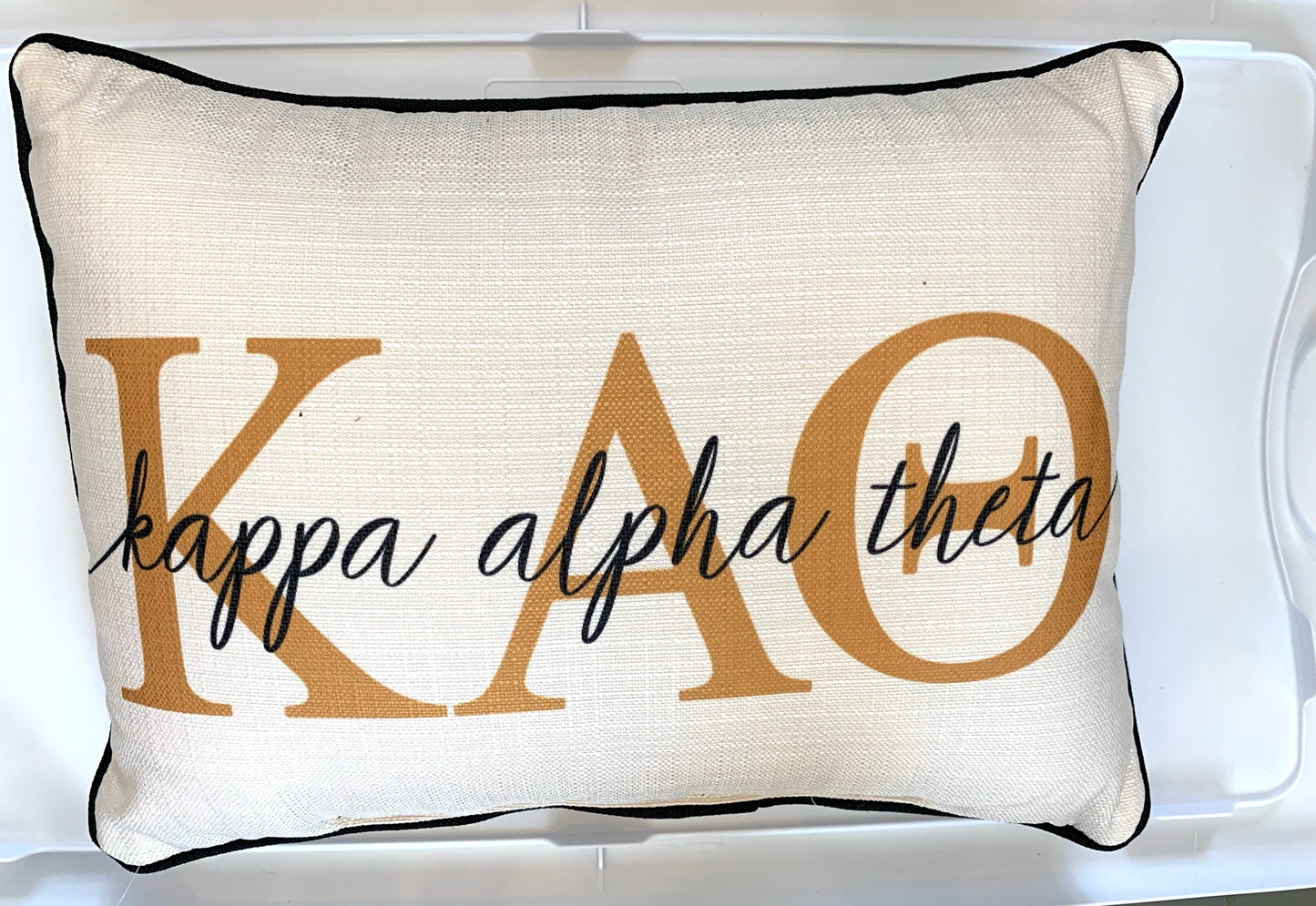 Sorority Letter Overlap Pillow