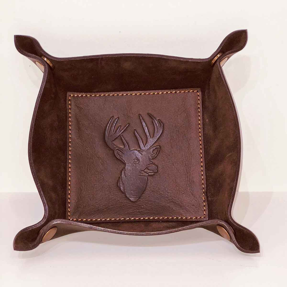 Leather Embossed Valet Tray