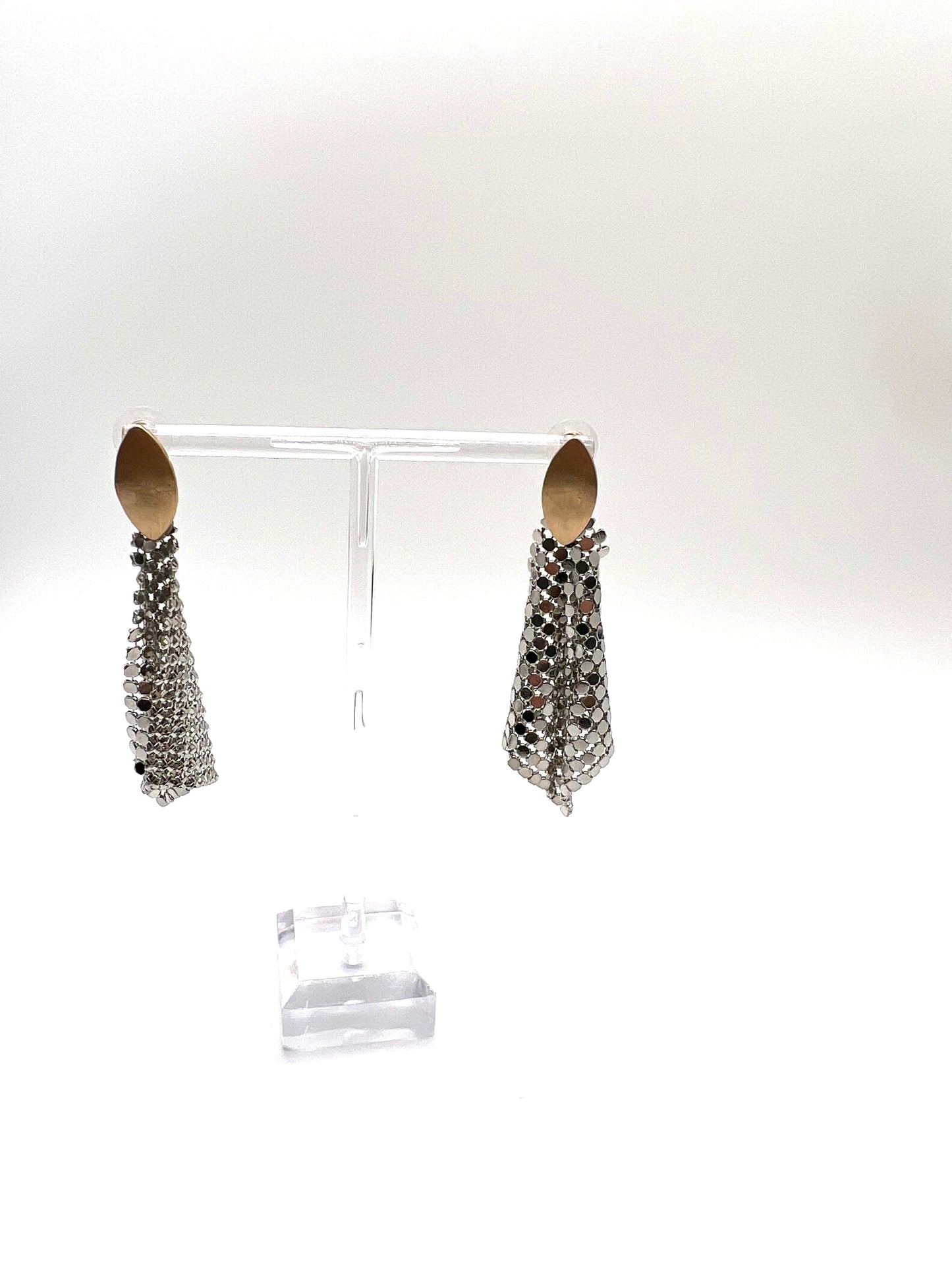 Silver and Gold Sheered Earring