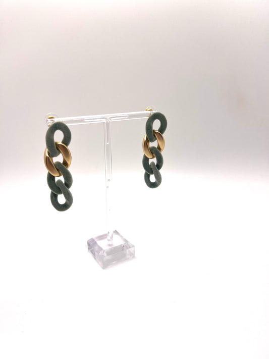 Moss Velvet Earring