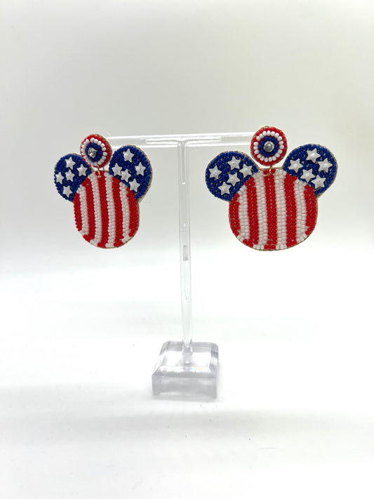 Americana Mouse Ears Earring