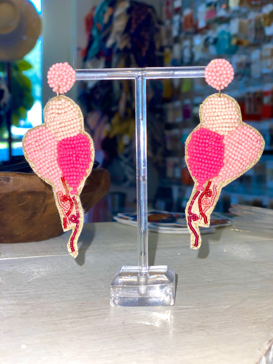 Pink Party Ballon Earrings