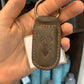Embossed Leather Keychain