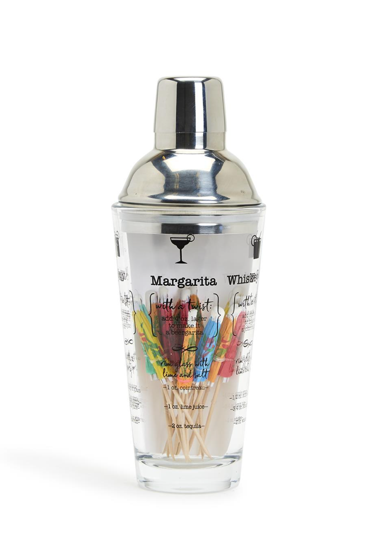 Mix Master Cocktail Shaker with 5 Drink Recipes Gift Box