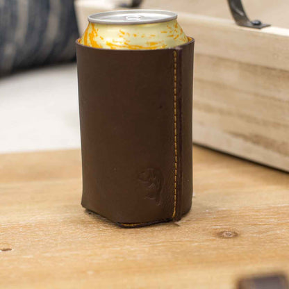 Leather Embossed Can Cooler