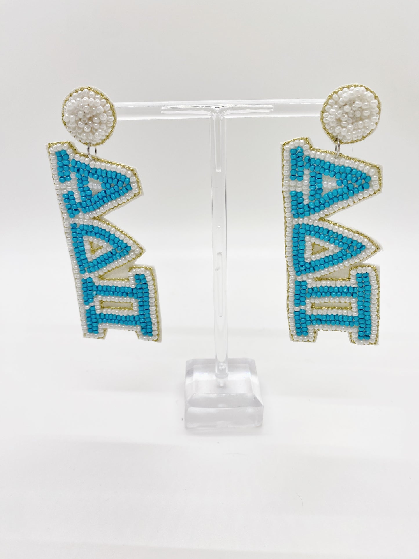 Beaded Sisterhood Sorority Earrings