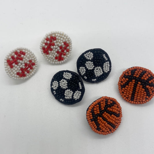 Play Ball Sport Stud Earrings