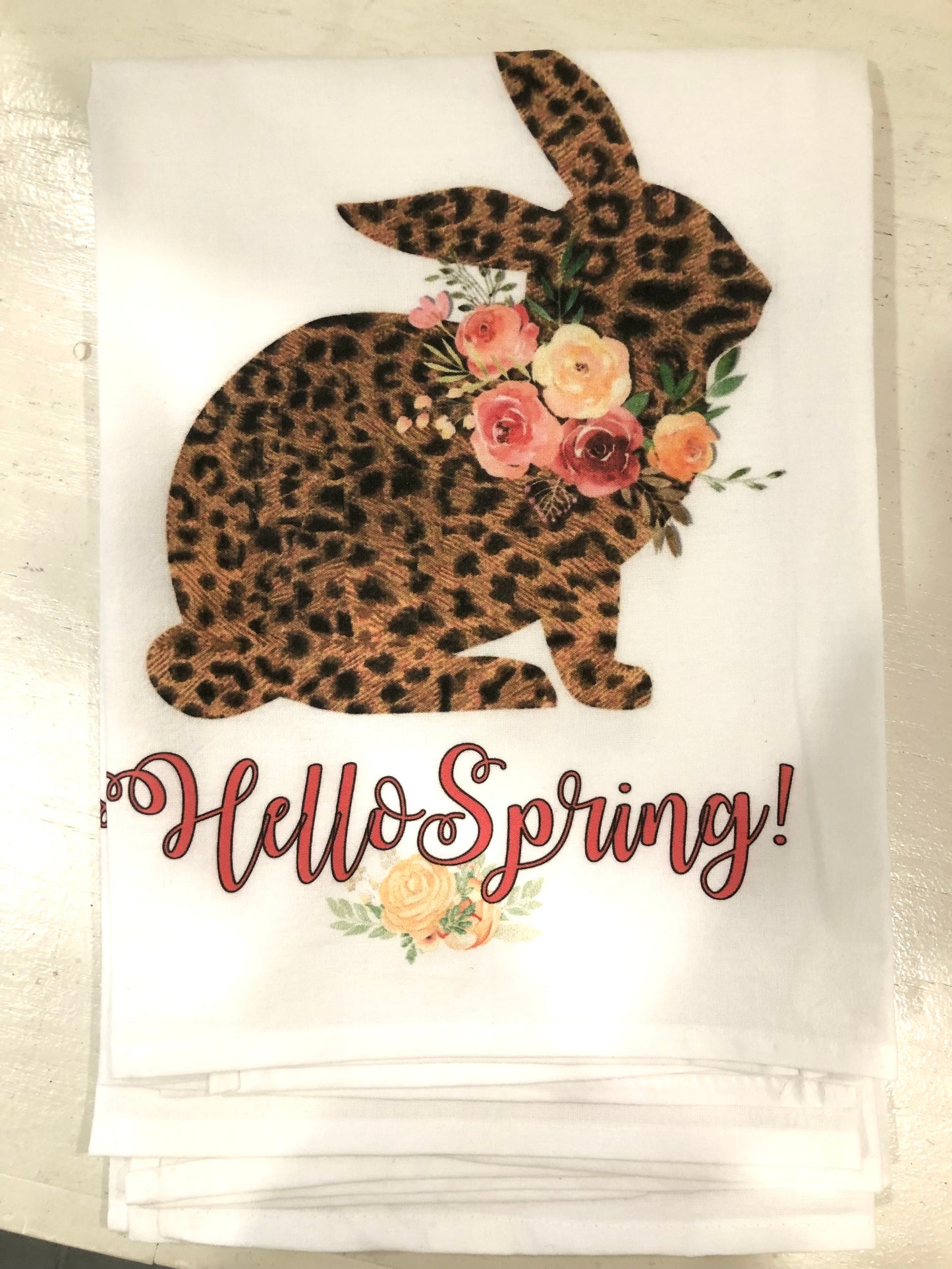 Hello Spring Tea Towel