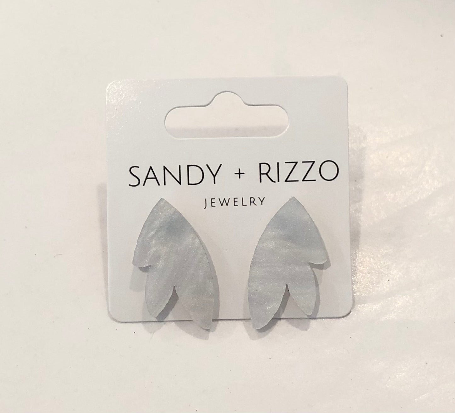 Sandy + Rizzo Pearl Feather Stud