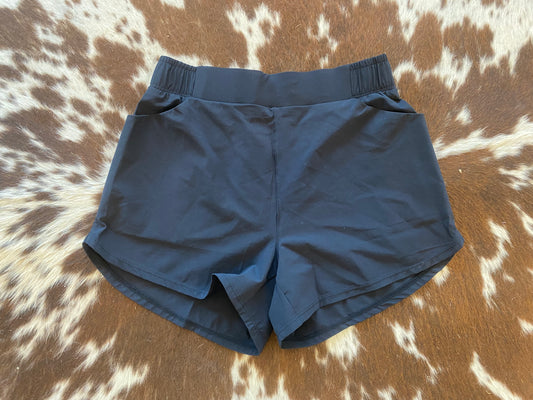 Black Athletic Shorts With Pockets