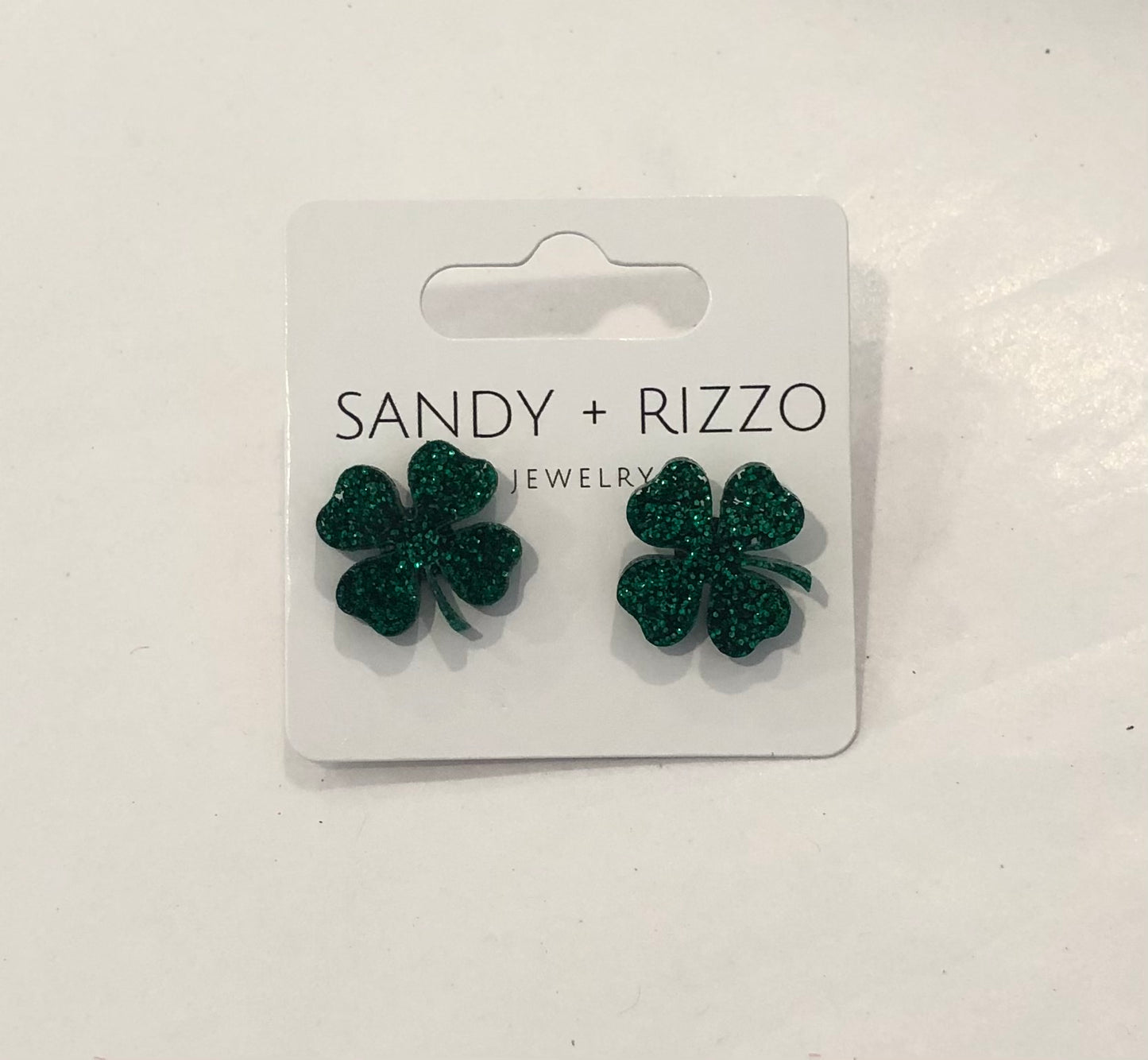 Sandy + Rizzo Four Leaf Clover Stud