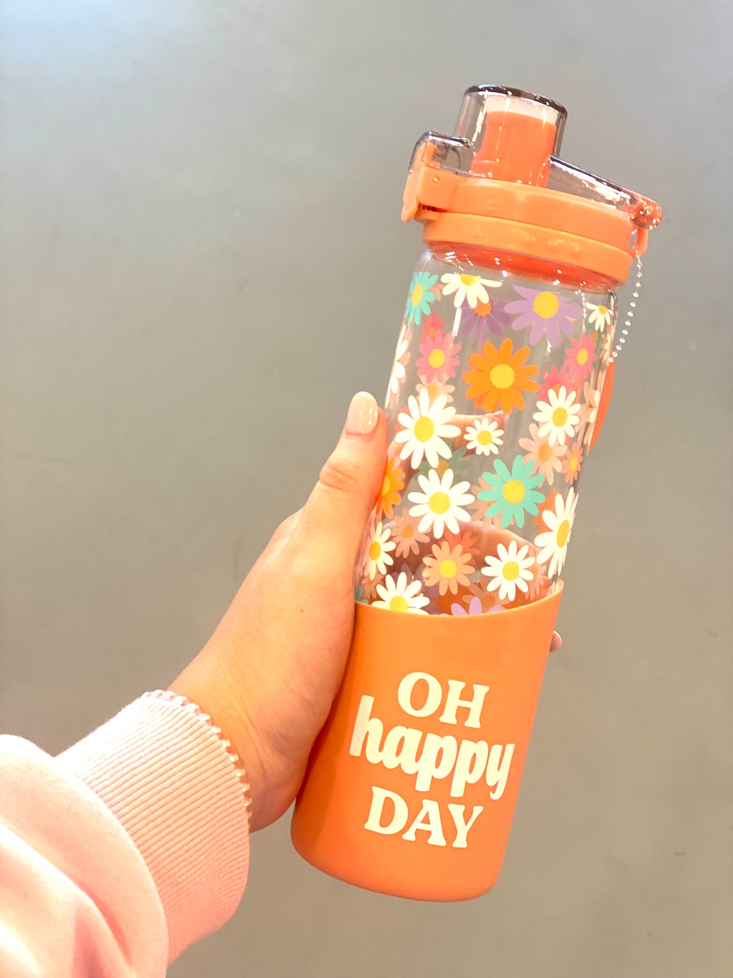 Oh Happy Day Glass Waterbottle