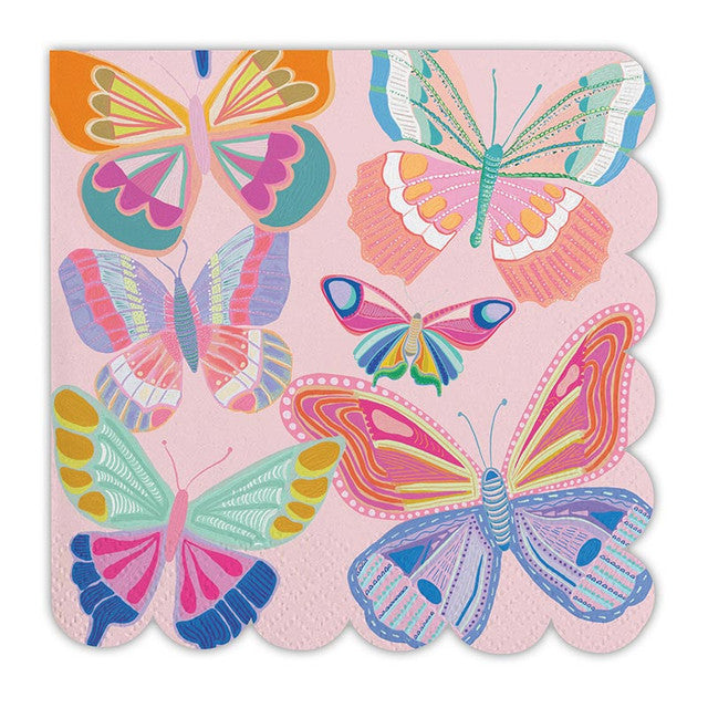 Scallop Social Butterflies Napkins