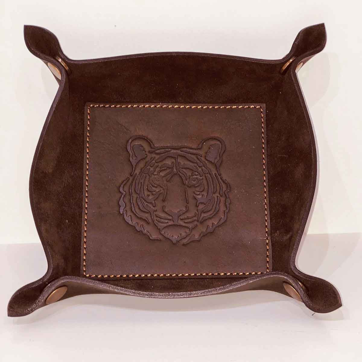 Leather Embossed Valet Tray